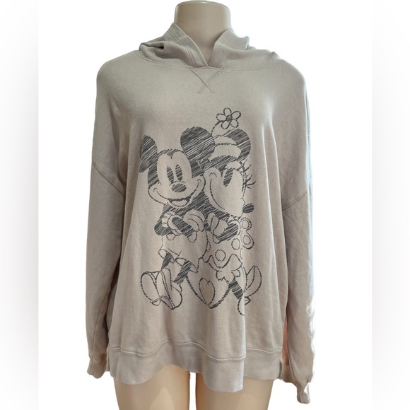Mickey Mouse Sleeve Design Hooded Sweatshirt main image 0